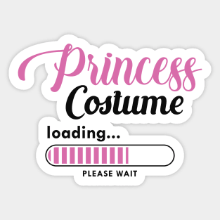 Princess Costume Loading Sticker